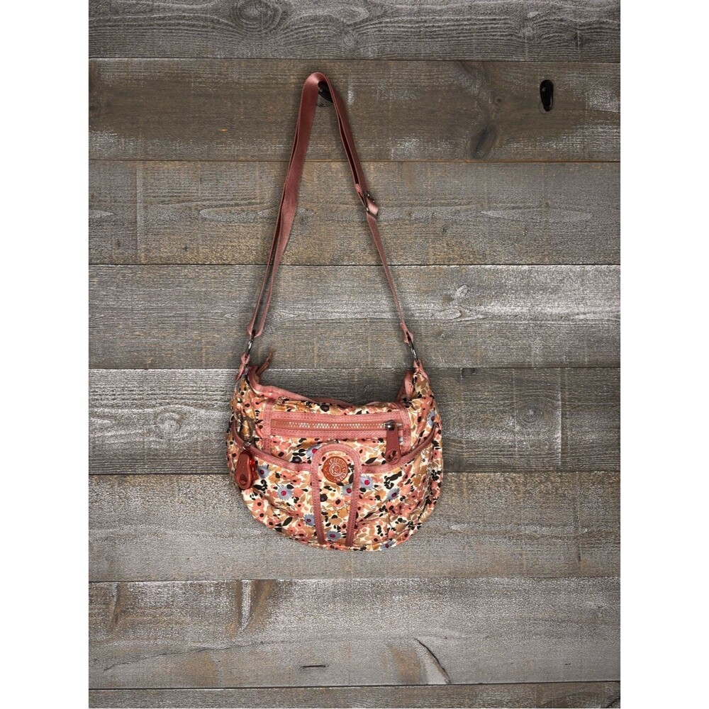 Kipling Y2K pink Floral printed Crossbody Shoulder Bag